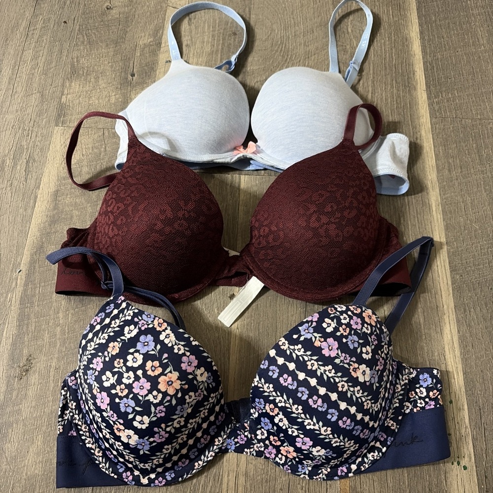 Victoria Secret Pink 34B (3 Bras Included In This Lot)